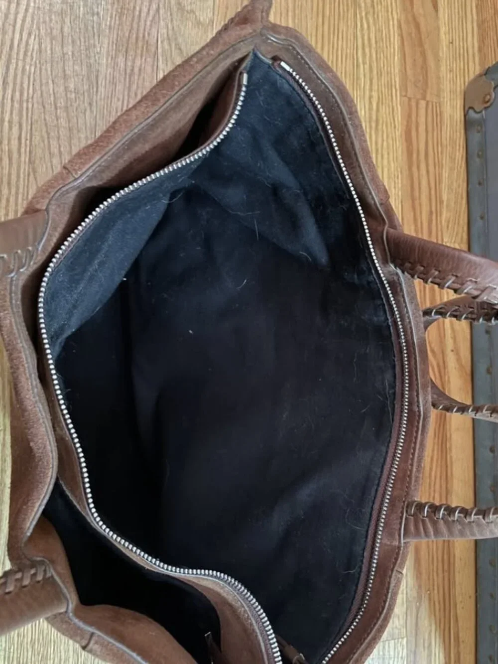 All Saints Suede Tote/Laptop Bag